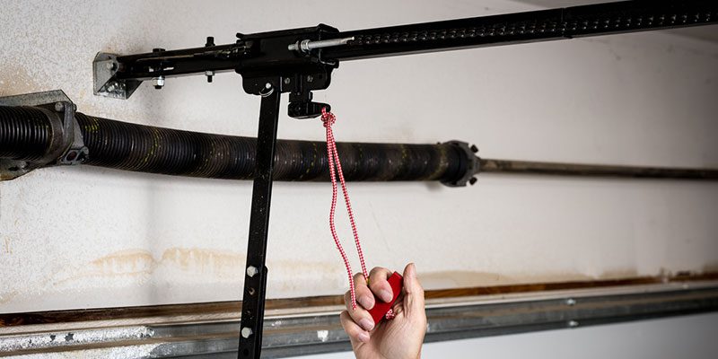 several different garage door parts that work together